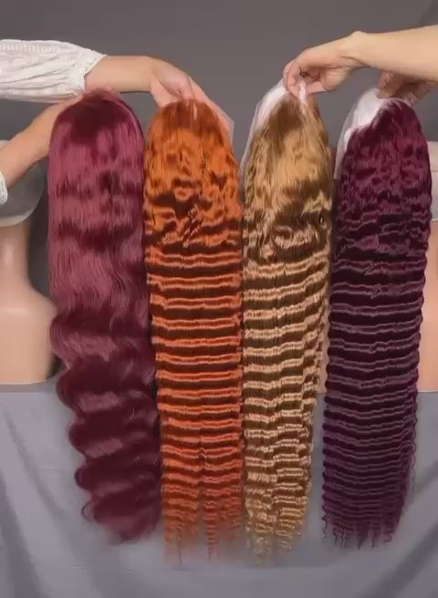 Colored Transparent Lace Wigs